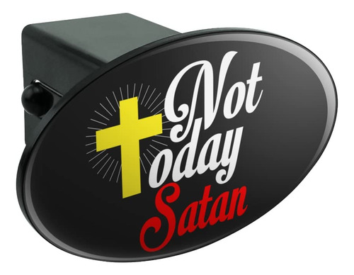 No Hoy Satan Cruz Cristiana Religiosa Ovalada Remolque Plug