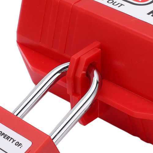 Kit De Bloqueio De Segurança Power Plug Com Cadeado De 38 Mm