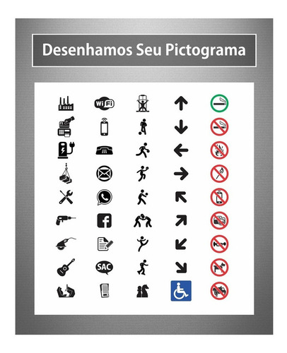 24 Placa Setor Identificação Sala Departamento Personalizada