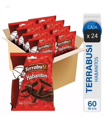 Mini Habanitos Terrabusi Caja X 24 Unidades X 60 Gms