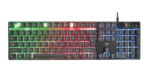 Teclado Gamer Trust Gxt 835 Azor Retroiluminado Pc Ps4 Xbox