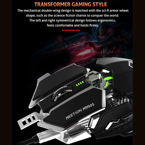 Mouse Gamer Meetion 8 Botones 4000dpi M990s