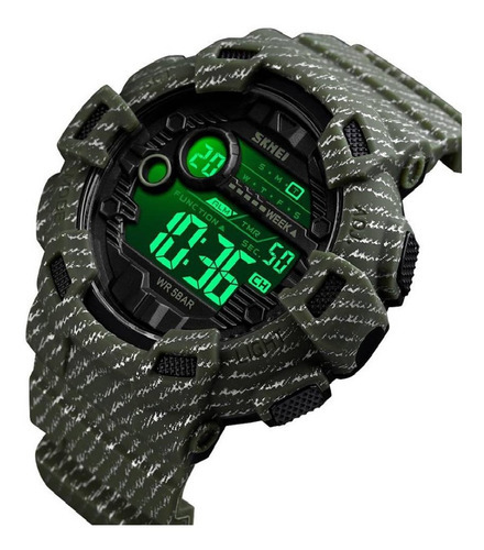 Reloj Skmei Digital 1472 verde y negro para hombre