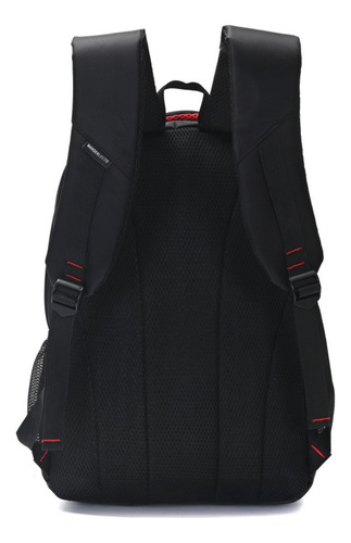 Mochila Portanotebook Viaje Antirrobo Mujer Hombre Grande Negro/o Liso