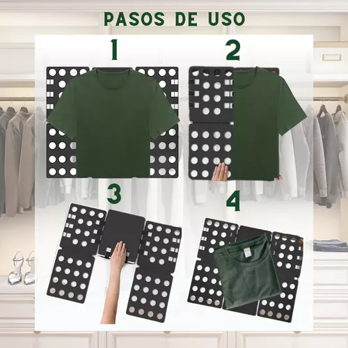 Tablero para doblar camisas Doblador de ropa fácil y rápido para doblar ropa