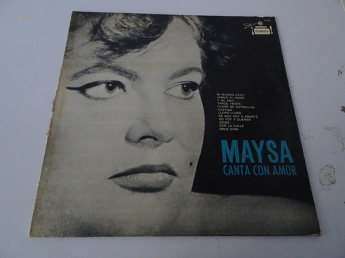 Maysa - Canta Con Amor - Vinilo Argentino