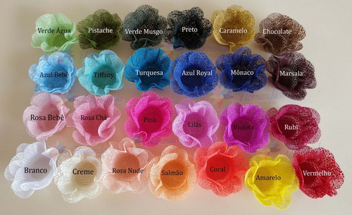 Imagem 9 de 10 de 50 Forminhas Doces Finos Flor Tela E Tecido Casamento