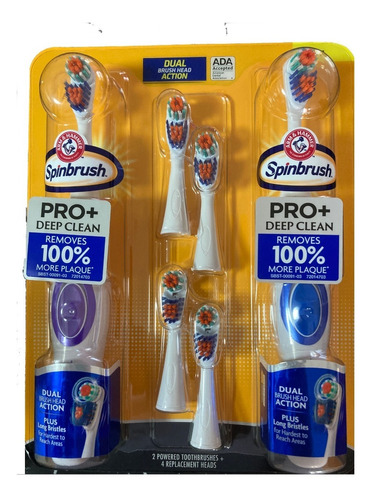 Arm & Hammer Spinbrush Pack 2 Cepillos Eléctricos +4 Repuest