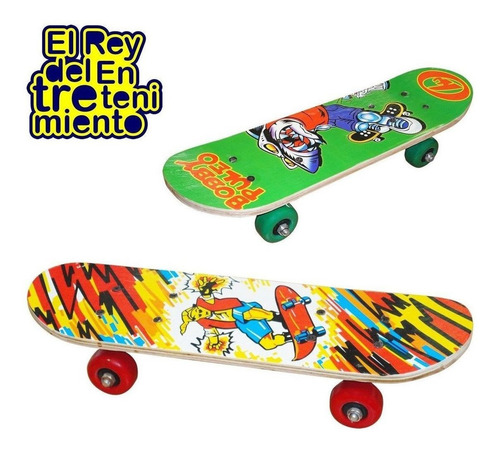 Imagen 2 de 6 de Skate Patineta Mini P/ Niño Varios Diseños Nº1 Ventas El Rey