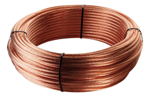 Cable Desnudo De Cobre 100%   N10 X 100 Mts 