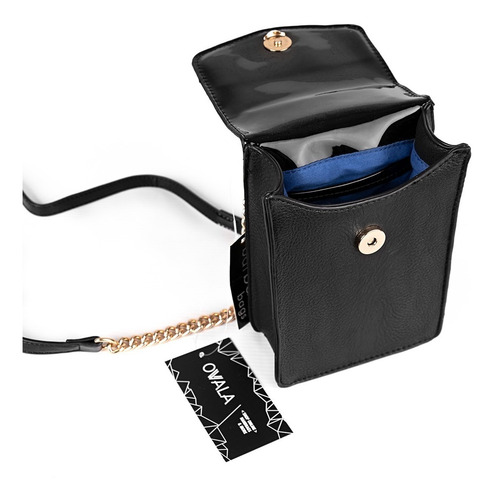 Imagen 3 de 5 de Cartera Bandolera Portacelular Mujer Barbara Bags Cadena