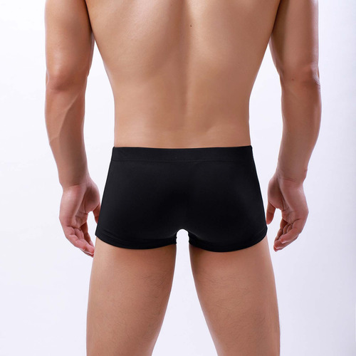 Ropa Interior Para Hombre, Cintura Baja, Color Liso, A Rayas