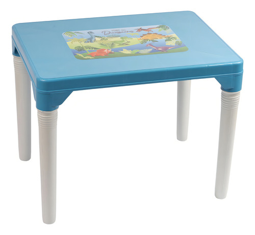 Mesinha Infantil Para Atividades Com 2 Cadeira Baby Hercules Cor Azul Kids Baby