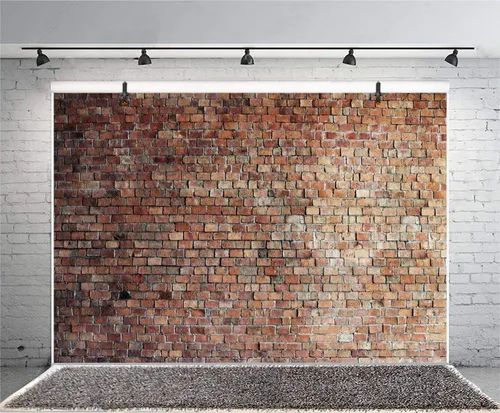 Fotografía De Telón De Fondo De Pared De Ladrillo Rojo Vinta