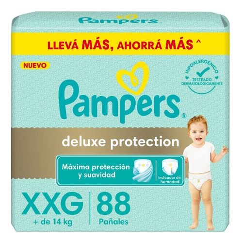 Pampers Premium Deluxe Protection Xxg X 88 Unidades