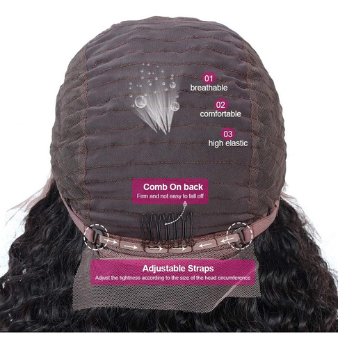 Cabello Humano Rizado Encaje Extensiones Pelucas Para Las Mu
