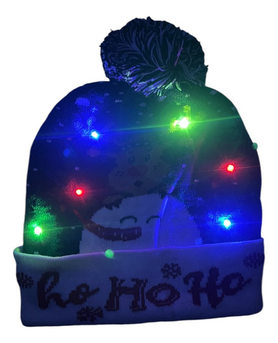 5 Gorro De Navidad Con Luz Led Diseños Navideños Mayoreo Color