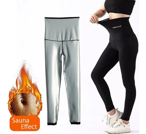 Leggings Para Sauna, Cintura Adelgazante, Pantalones Moldead