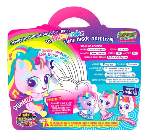 Imagen 3 de 6 de Muñeco Distroller Chikiticornio Pirueta Rosa