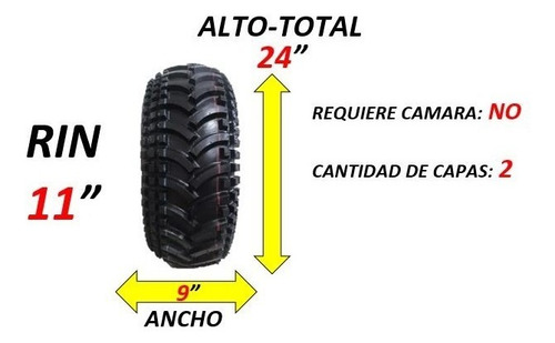 Llantas 24x9-11 Marca Duro Mrm C372