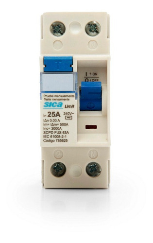 Disyuntor Diferencial Sica Bipolar 2x25 25a 30ma