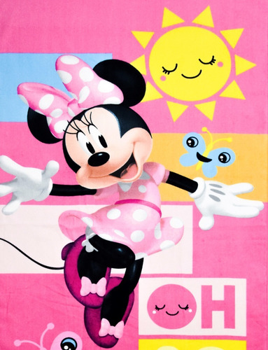 Toalla Oficial Minnie Mouse So Happy, Disney, 100% Algodón