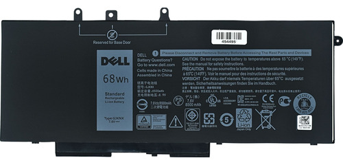 Batería Dell Latitude 5480 5580 7.6v 68wh Gjknx  Original 