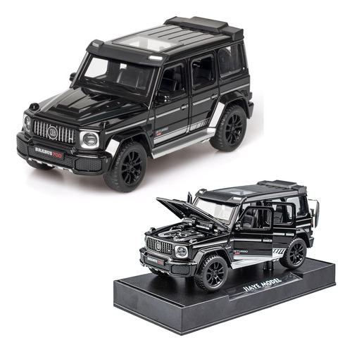 Carro De Metal Em Miniatura Benz Brabus G700 Com Luz E Som [