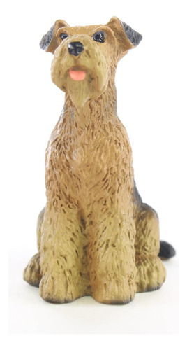 Airedale Terrier Miniatura Figurita De Perro