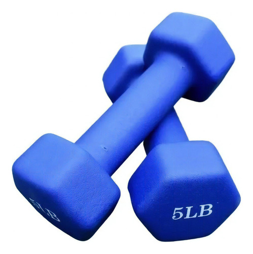 Halter de neoprene (2kg-5lb) por unidade. Rótulo Libras