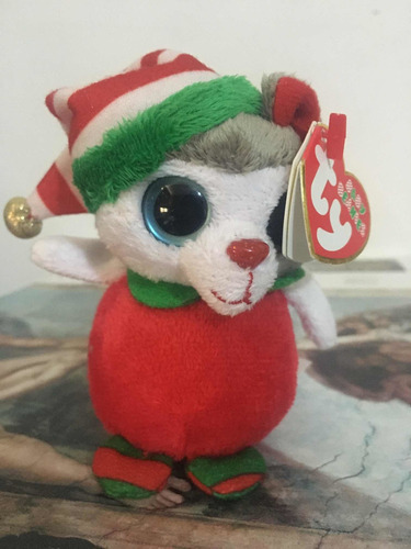 Peluche Ty Ratón Navidad De 10cm Cja(10)