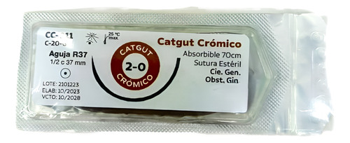 Cromico Catgut 2.0 Curva No Cortante