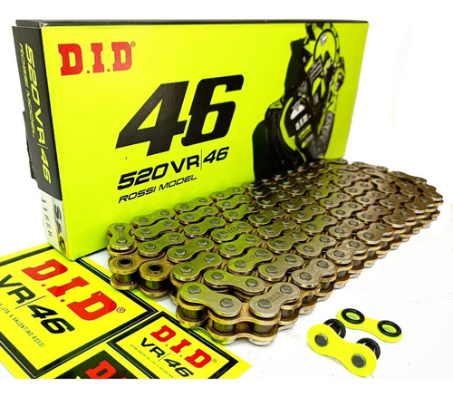 Cadena Did Japon 520 Vx3 118 Vr46 Valentino Rossi Xring Ryd