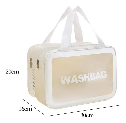 Bolsa De Aseo De Viaje, Estuche Para Mujer, Bolsa Blanco L