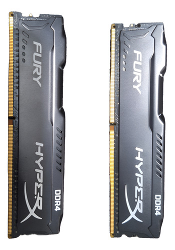 2x8gb 2400mhz Memórias Ram Fury Preto Kingston (Usado)