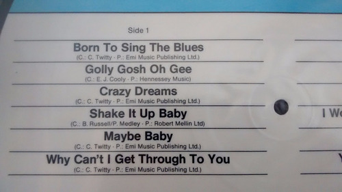 Vinilo Lp Conway Twitty . Shake It - Picture Dis(u229
