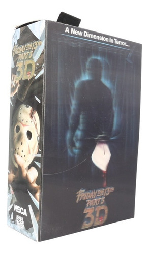 Figura Neca Friday 13 Viernes Jason 3 3d Caja Lastimada