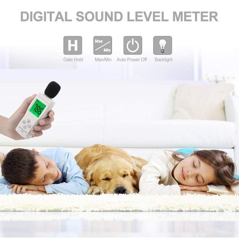 Medidor De Nivel De Sonido Digital, Smart Sensor As804