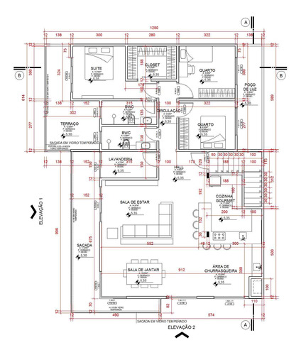 Projeto Arquitetônico Ld 346m² Com Comércio Lote 15x17,50