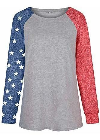 Imagen 3 de 4 de Camisetas De Manga Larga Raglan Camisas De Manga 5hp7u