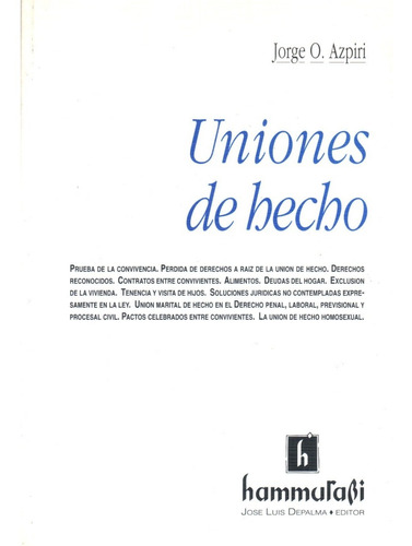 Uniones De Hecho - Azpiri Dyf