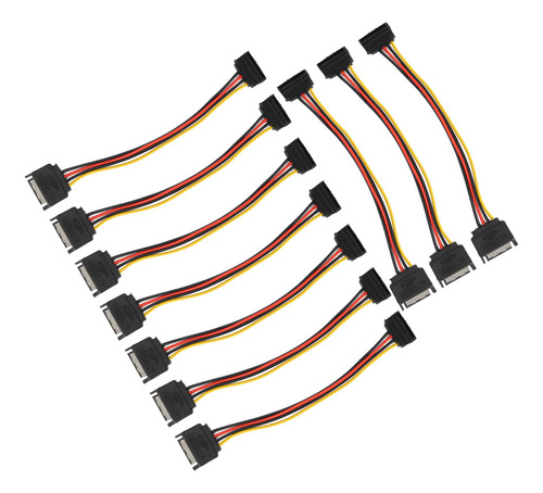 Adaptador De Corriente, Paquete De 10 Cables De 15 Pines, 90