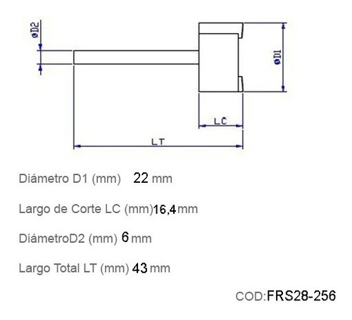 Fresas Cnc Rectificar Superficies Planas 6mm V, 16,4mm Lc