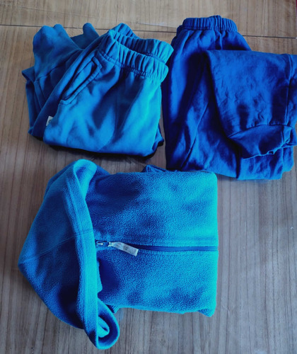 Lote Ropa Escolar Azul Francia Campera+pantalones Polar T 16