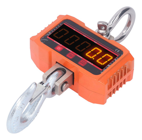 Báscula Electrónica Con Gancho, Grúa, Pantalla Led Roja Y Ve