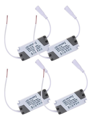 4 Piezas Driver Transformador Para Plafón Led 12w Led 