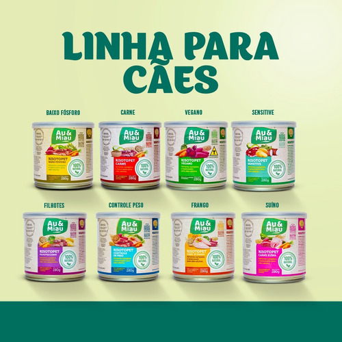 Ração Úmida Au&miau Risotopet Filhotes Carne (cães)