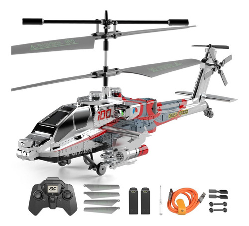 Helicóptero Rc Xikotec Xk1 Plateado 27.4x9.1 Cm 20 Min
