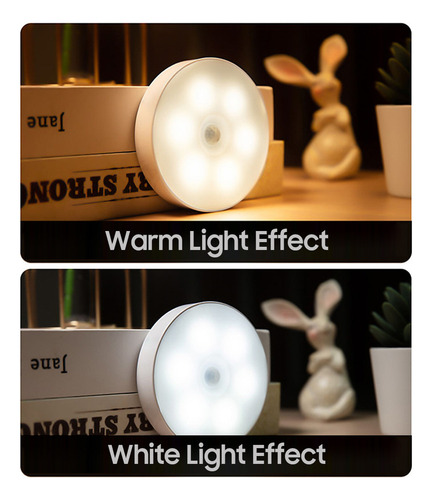 A Luz Nocturna Recargable Con Sensor De Movimiento,