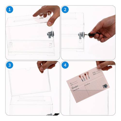Buzón De Sugerencias, Urna, Caja De Acrílico Transparente, C